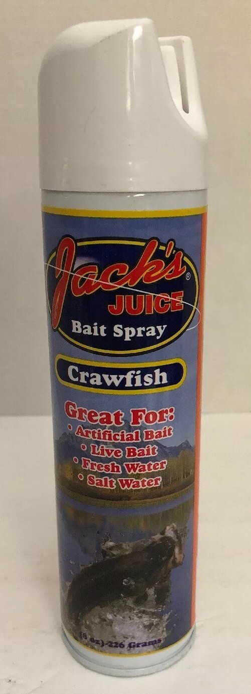 Jack’s Juice Spray 8oz Crawfish VERY RARE-Great For Artificial/Live-NEW-SHIP24HR