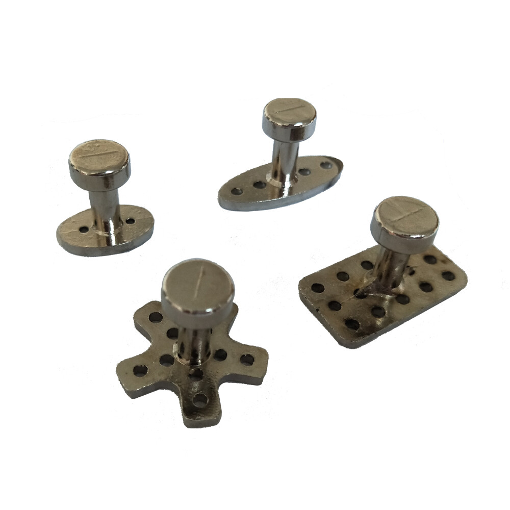8pcs PDR Tool Glue Pulling Tabs Paintless Dent Repair Alloy Glue Puller Tabs