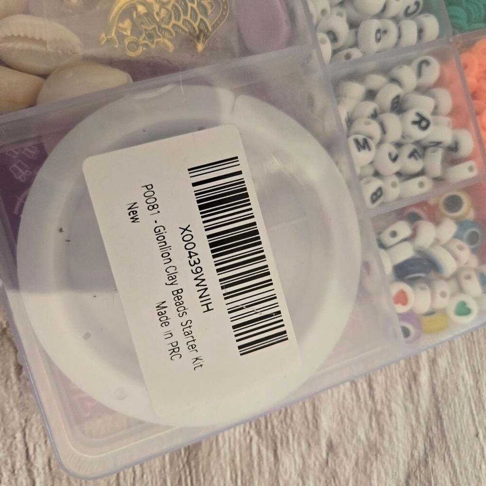 Clay bead bracelet making kit