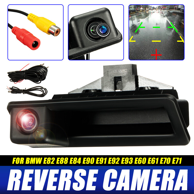 Car Reverse Camera Rear View For BMW E60 E82 E90 Trunk Handle CCD Backup Cams