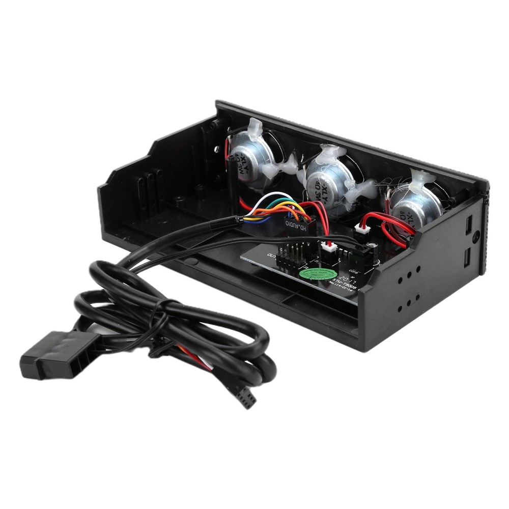 PC Front Panel Speaker Stereo Surround Computer Case Builtin Mic Loudspeaker