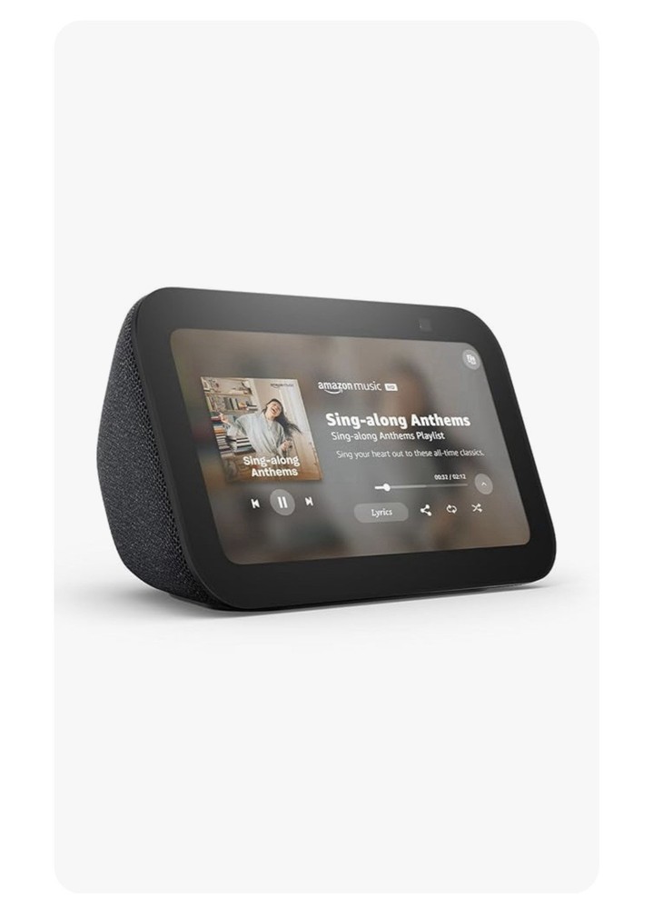 Amazon Echo Show 5 Smart Speaker, Alexa Voice Control, 5.5" Display, Black