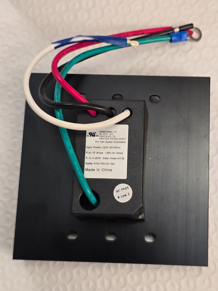 Raffel FSC10-120 Solid State Speed Controller, NEW (no Dial)