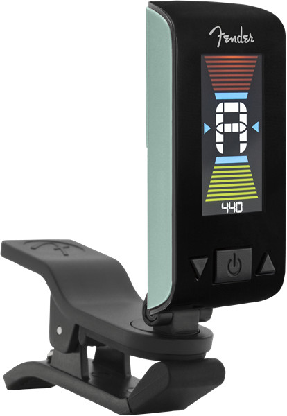 Genuine Fender Original Clip-On Color LCD Tuner for Guitar, Banjo - DAPHNE BLUE