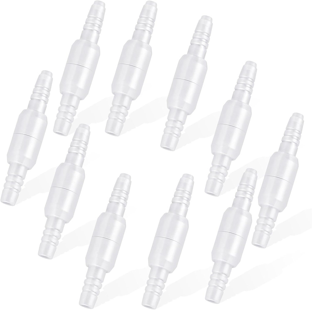 10 Pack Swivel Connector for Oxygen Tubing - Cannula Connector, Avoid Tangling (