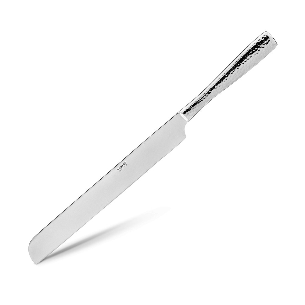 Hudson Essentials 8-Piece Hammered 18/10 Stainless Steel Flatware Serving Set...