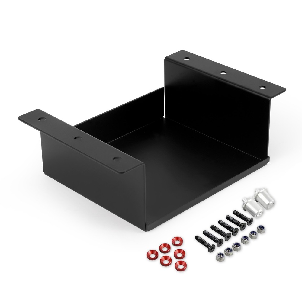 Battery Hold Down Tray Battery Relocation Box Bracket Anodized For PC680 Odyssey