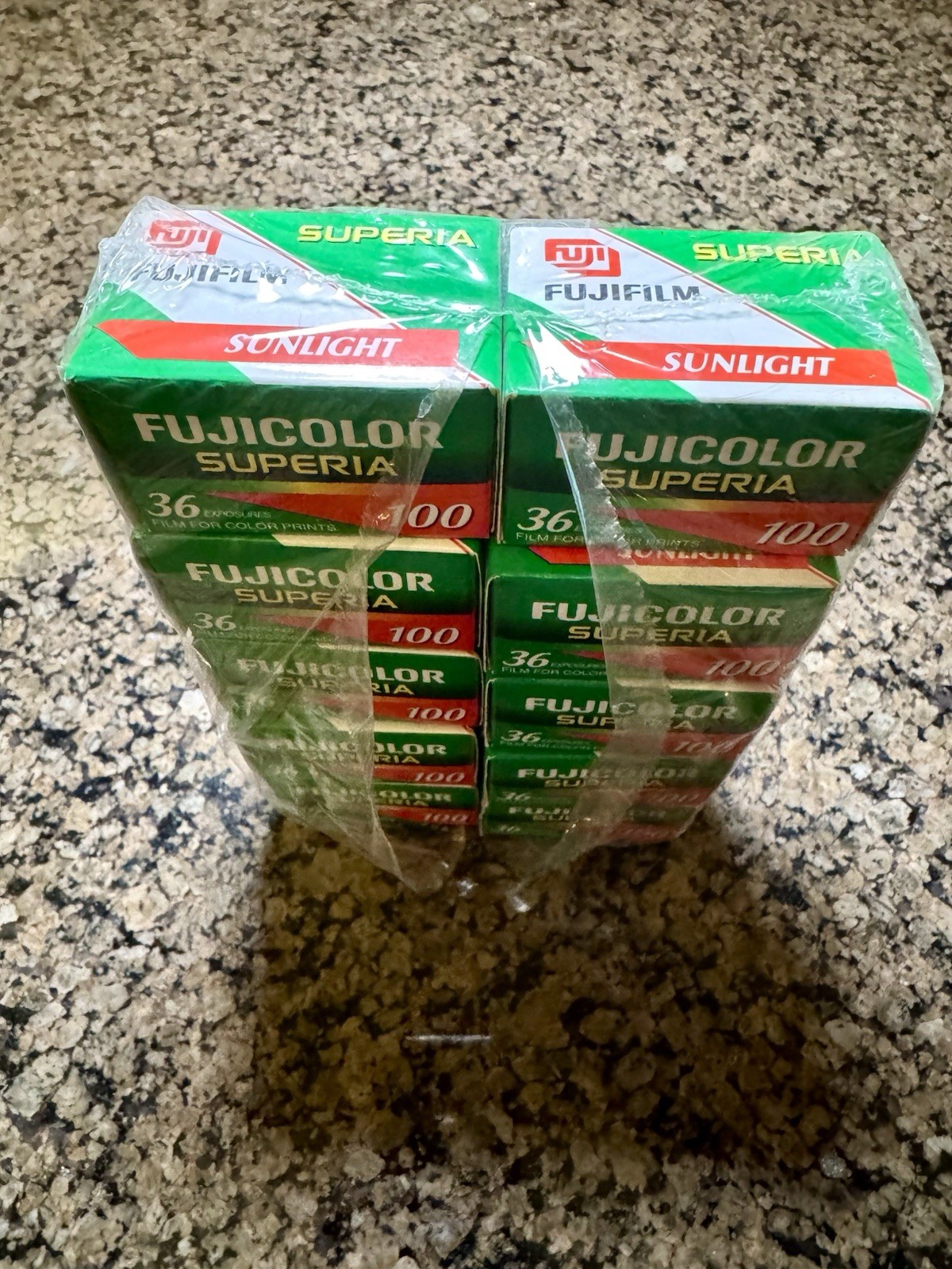 NIB Lot 10 Unopened Fujifilm Superia 100 CN 135 36 Exp 35mm Film Expired 11/2000