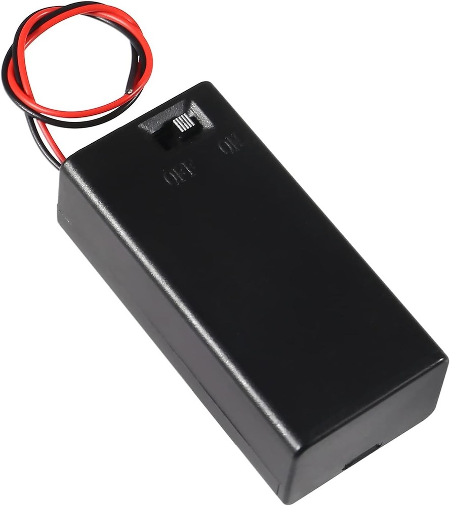 DIANN 4pcs 9V Battery Holder with ON/Off Switch Case Switch...
