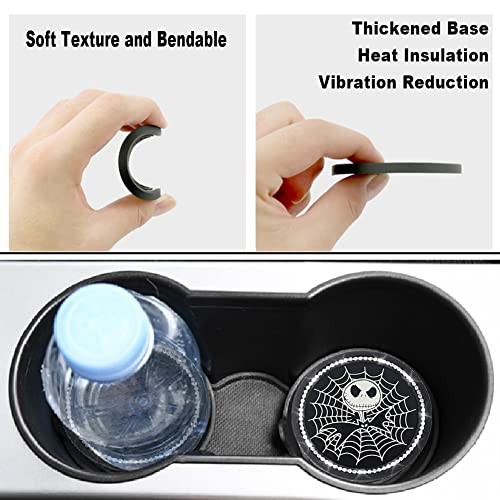 2PCS Nightmare Before Christmas Jack Skellington Car Cup Holders For Jack