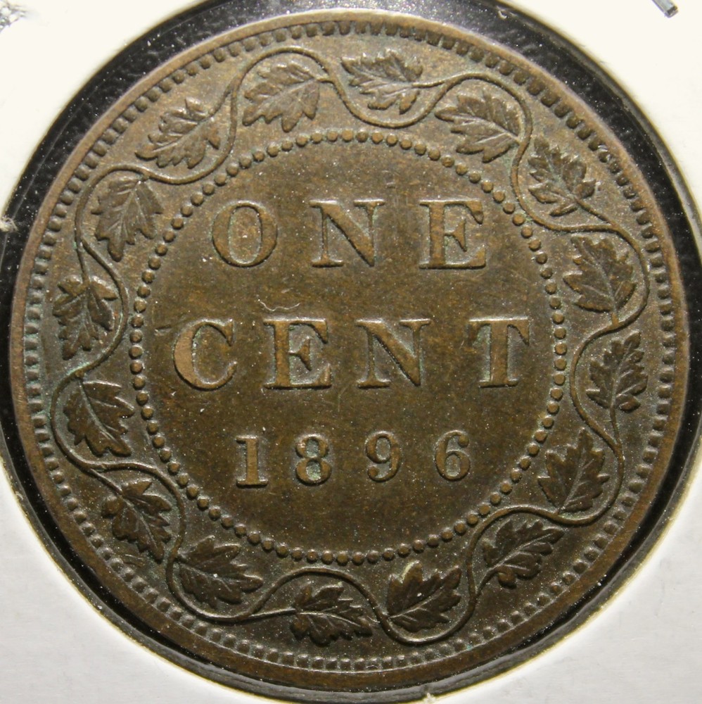 1896 Canada 1 Cent — High Grade Circulated — Original!