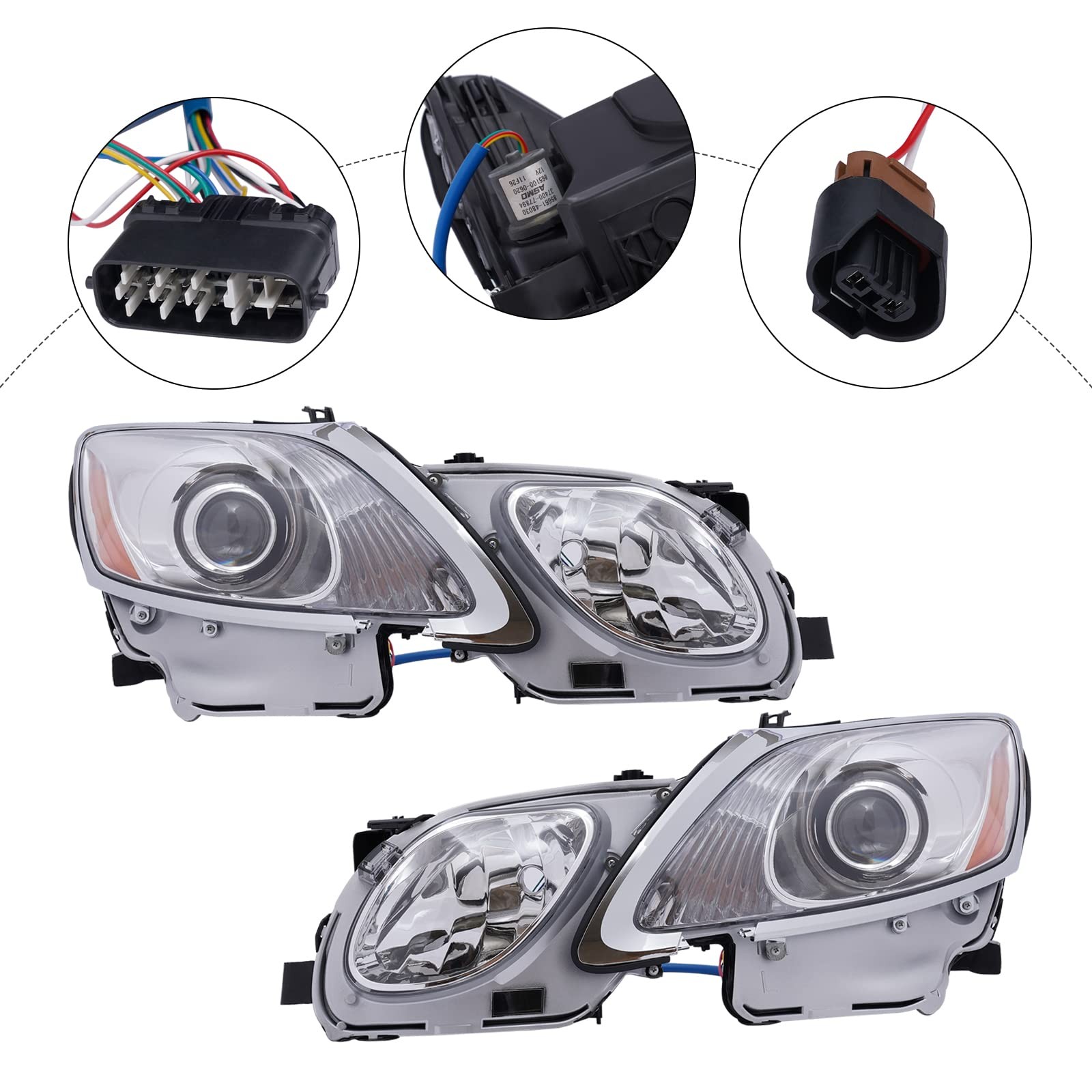 Front Headlight Assembly for 2006-2011Lexus GS300/GS350/GS430/GS450h/GS460