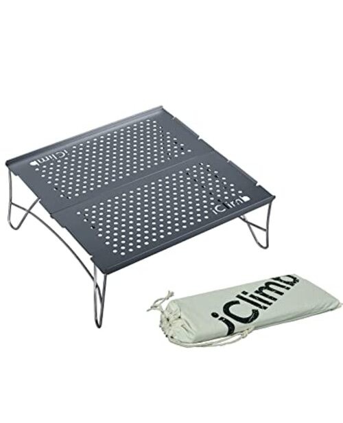 Solo Folding Table Ultralight Compact for Backpacking Camping Mini Gunmetal