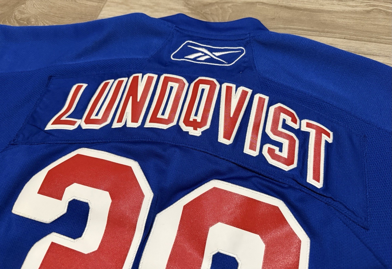 Size M - New York Rangers Henrik Lundqvist Reebok Replica Jersey Blue