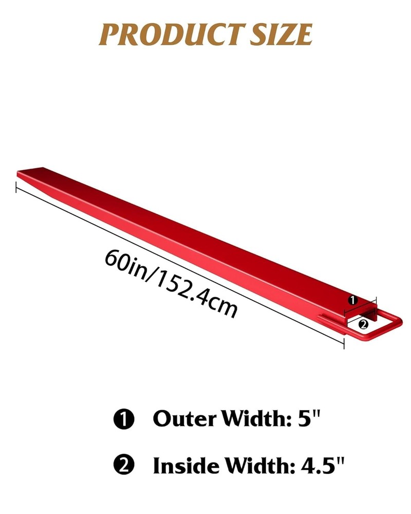 1 Pair 60''/72"/84" Length Pallet Fork Extensions 4.5" Width Forklift Extensions