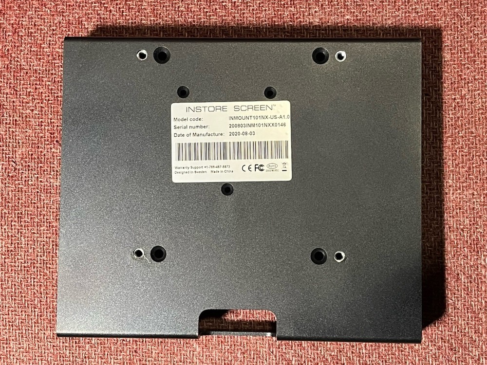 Lenovo Inmount101 Instore Screen Mounting Solution Rear Bracket