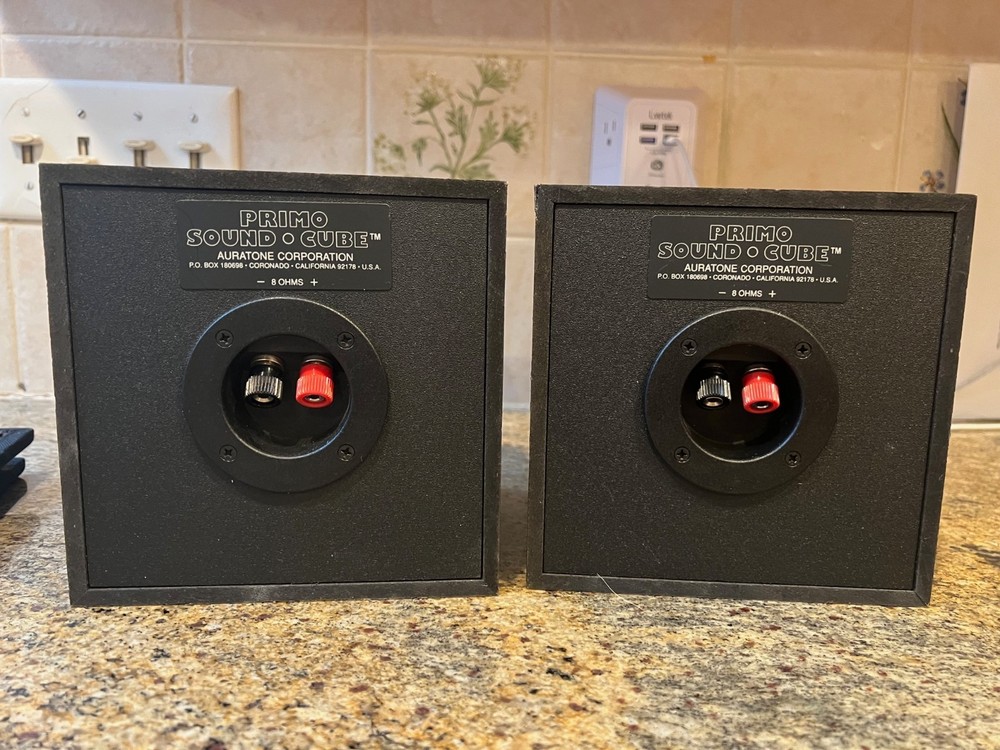 Pair Auratone 5PSC PRIMO-SOUND-CUBE Passive Reference Monitors Speakers