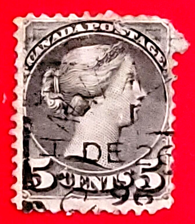 Canada Stamp #42 "Small Queen Issue - grey" Used
