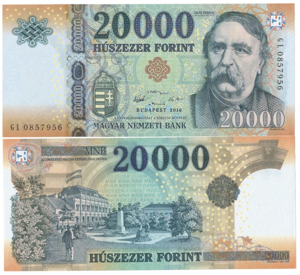 Hungary 20000 Forints 2016 Year P-207b UNC