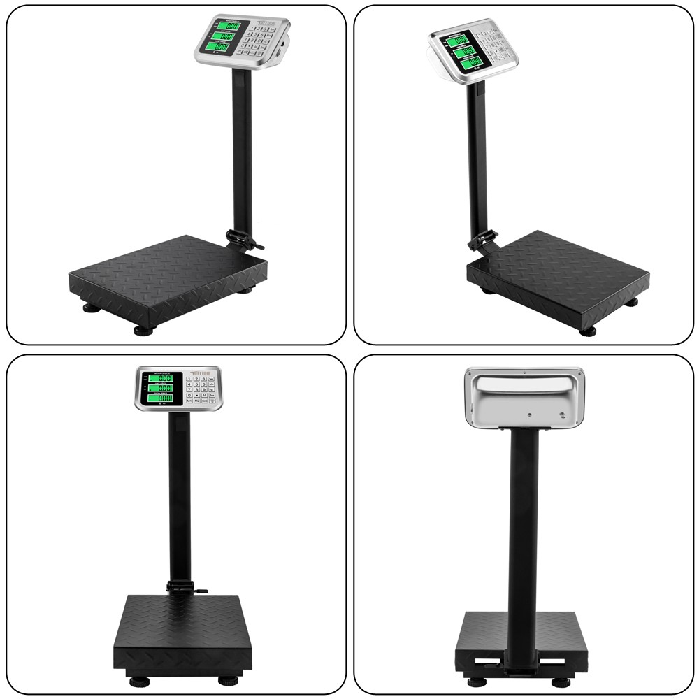 100kg/220lbs Foldable Electronic Platform Scale High-Definition LCD Display NEW