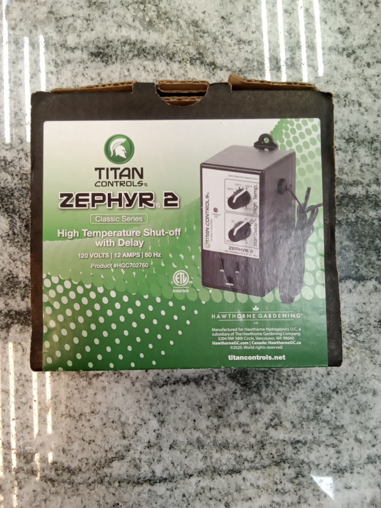 Titan Controls Zephyr 2. High Temperature Shut-off with Delay controller. (17C1)
