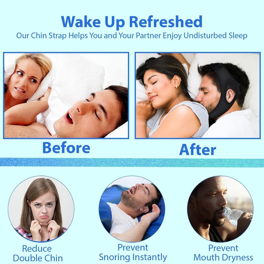Adjustable Anti-Snoring Chin Strap