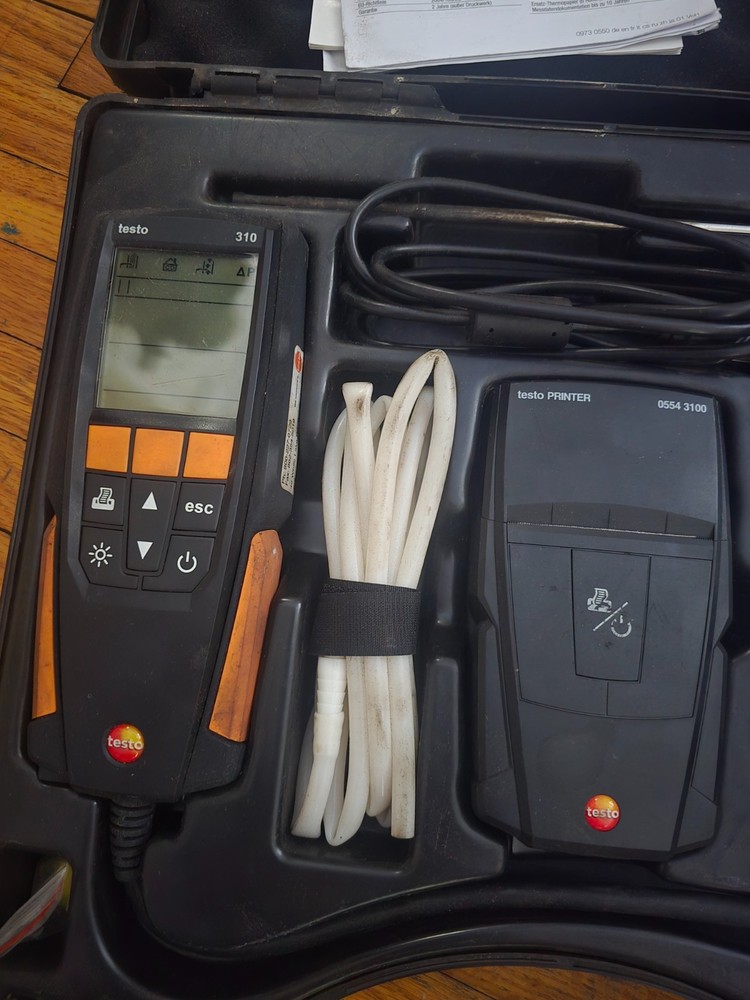 Testo 310 Residential Combustion Analyzer Kit with printer