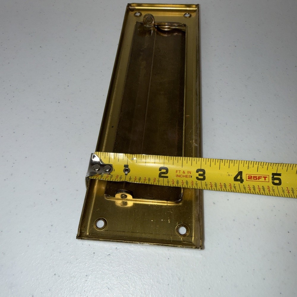 Solid Brass Mail Slot, with Solid Brass Interior Back Plate, 10" x 3", Polished