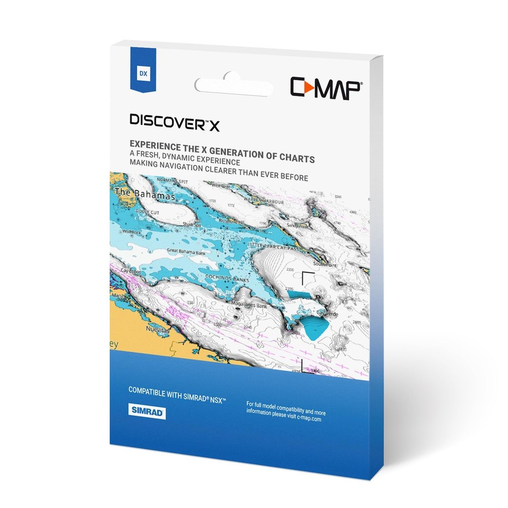 C-MAP Discover X - North America, Map Card for Marine GPS chartplotters