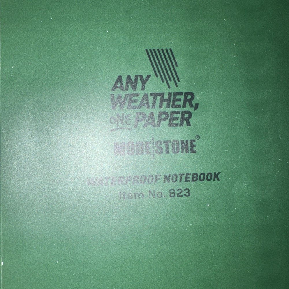 Modestone Flexible Waterproof Notebook - Green (118mmx183mm)