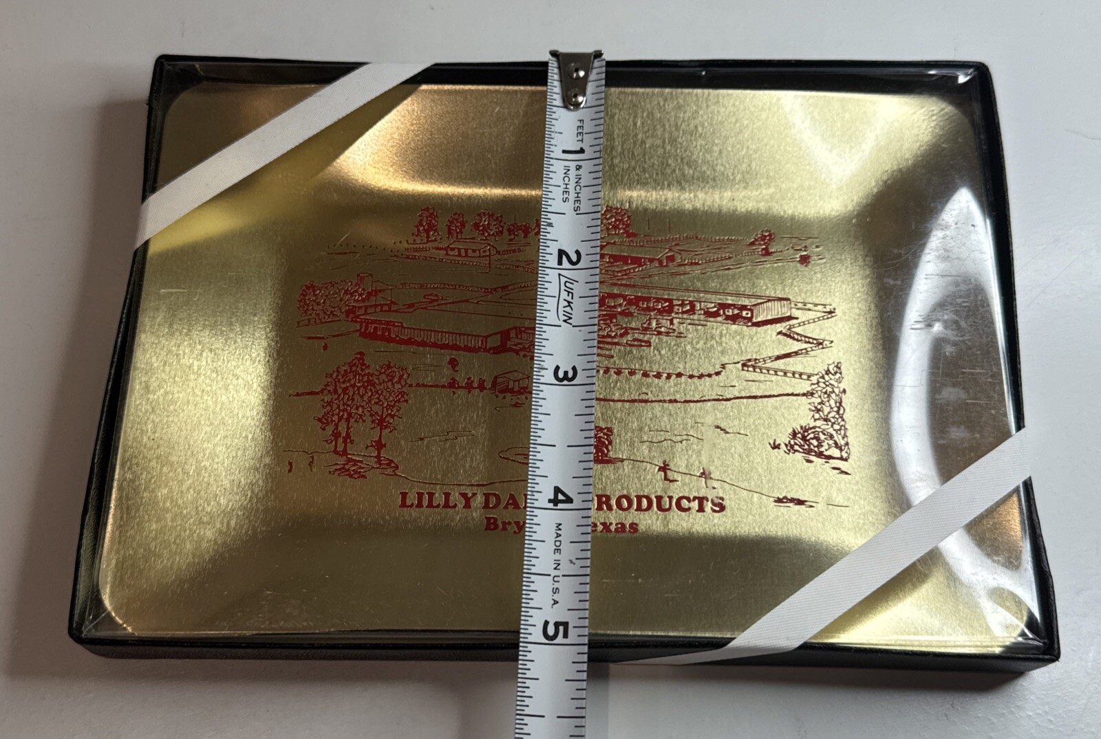 Vintage Lilly Dairy Products Tray / Bryan Texas / Milk Dairy Advertising / New