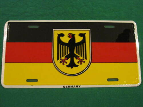 GERMAN FLAG WITH EAGLE License Plate FREE SHIPPING!!!