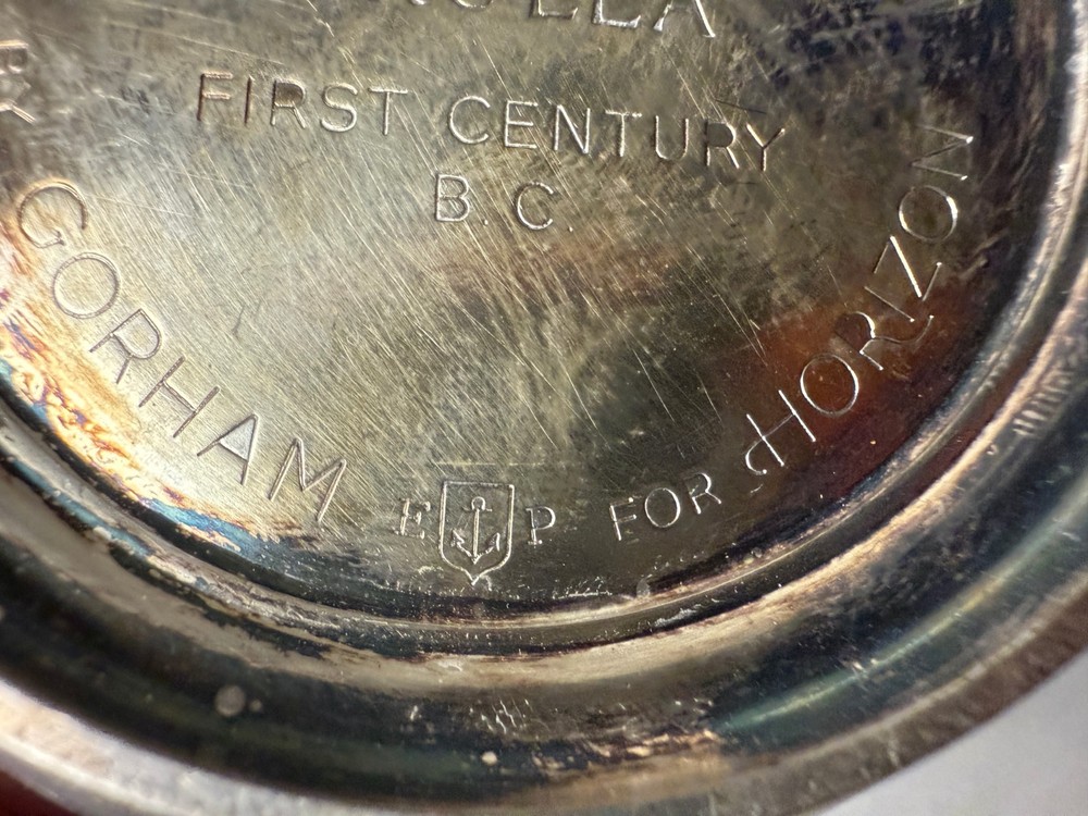 Vintage MMA Gorham Silverplate Roman Trulla First Century BC Reproduction