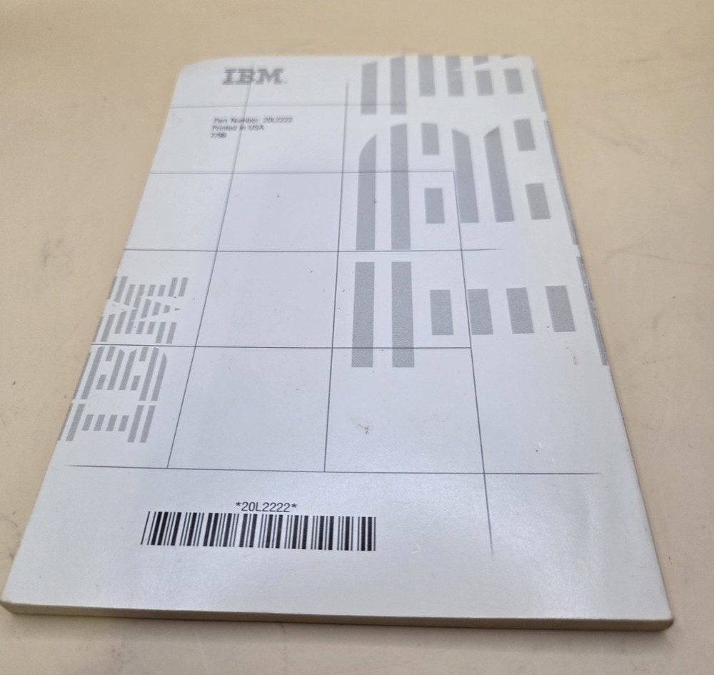 Vintage IBM Aptiva PC Reference Guide Troubleshooting Information Help