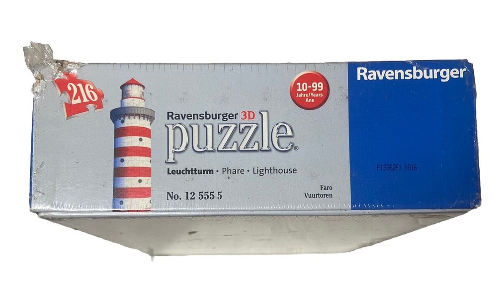 3D Lighthouse Puzzle Ravensburger EASYCLICK Technology No Glue Required - Sealed