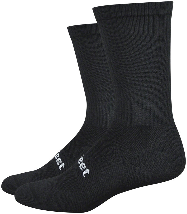 DeFeet D-Evo Cush Crew Socks - 7" Black Small