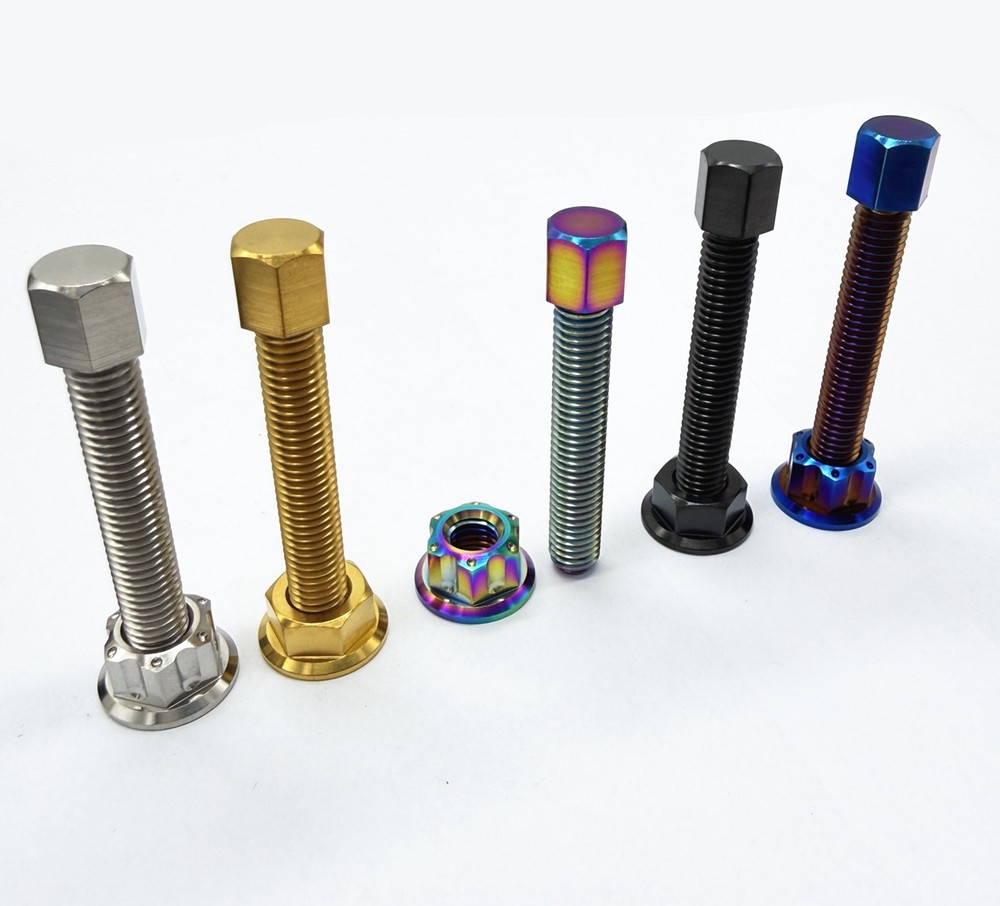 Titanium Bolt M8 M10 Chain Adjuster Bolts & Nuts Kit