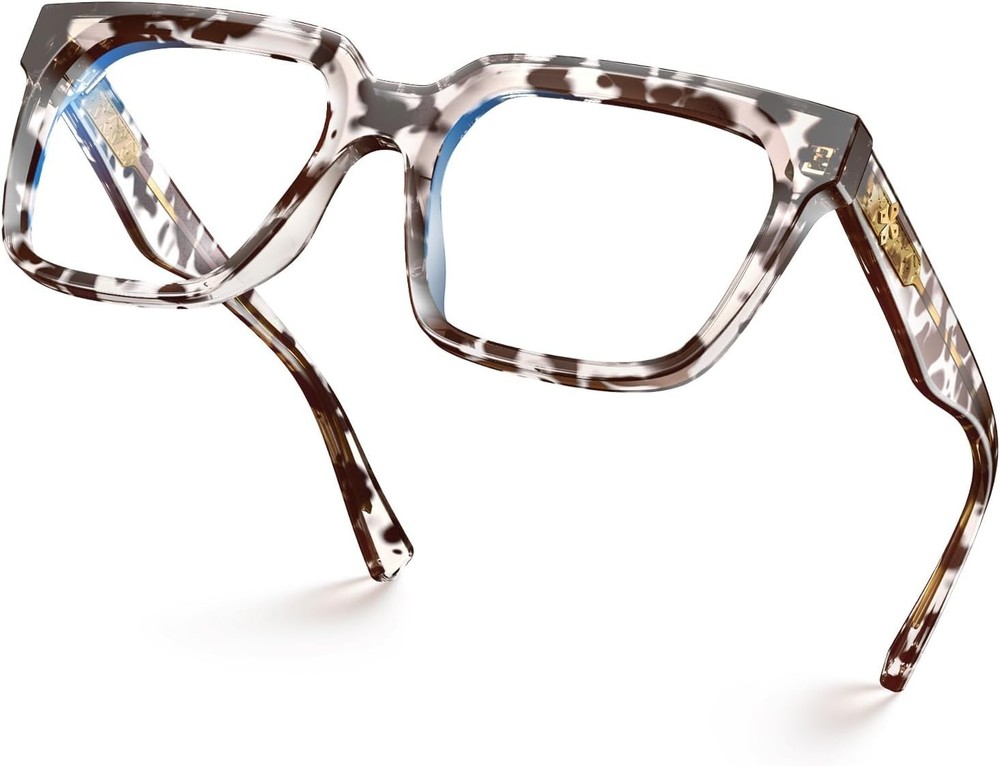 Rectangle TR90 Blue Light Blocking Glasses Computer Eyewear with Preppy Look ...