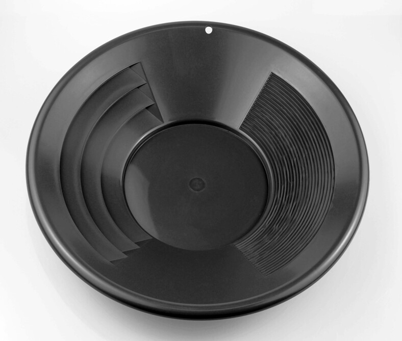 14" Black Gold Pan Panning Kit