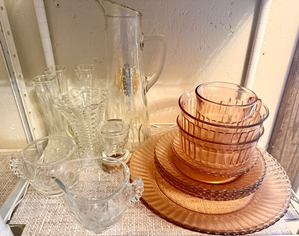 Vintage Glassware Mystery Box - 20 Items