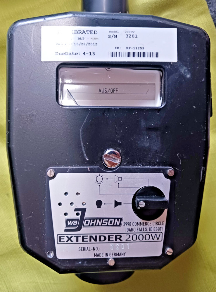 WM B Johnson 2000w Survey Meter Extender