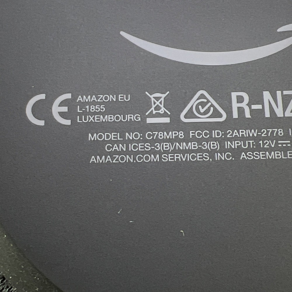 Amazon Alexa Echo Dot C78MP8 3rd Generation Smart Speaker with AC Adapter TESTED