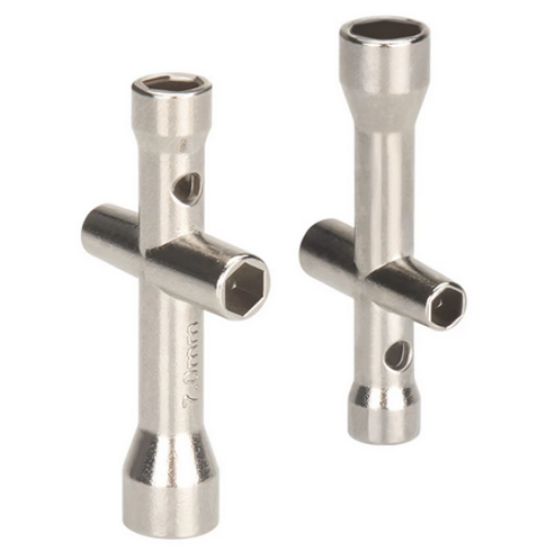 Cross wrench for 3D Printer Hot End Nozzle (M2 M2.5 M3 M4 Screw Nut)