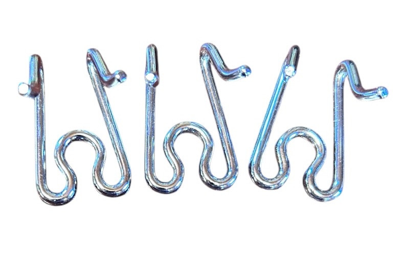 Lot Of 3 Herm Sprenger OEM Chrome Plated Steel Extra Links Prong Collar 2.25mm