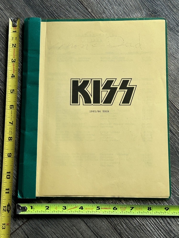 KISS Program Tour Itinerary Book Asylum Concert ERIC CARR Vintage Kiss