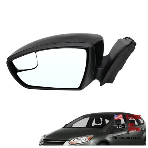 Side Mirror Assembly Compatible with 2012-2014 Focus Driver Side Door Left