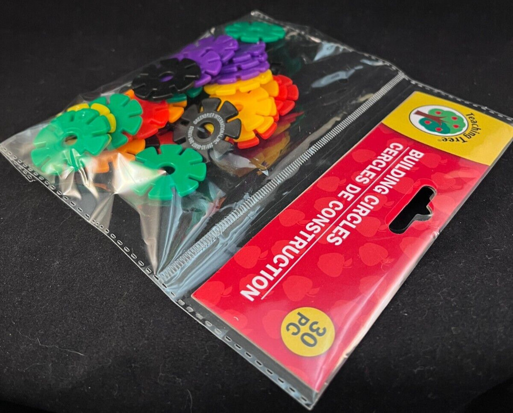 Teaching Tree - Building Circles - 30 Pieces - Approx. 1.5 Inch Flat Circles