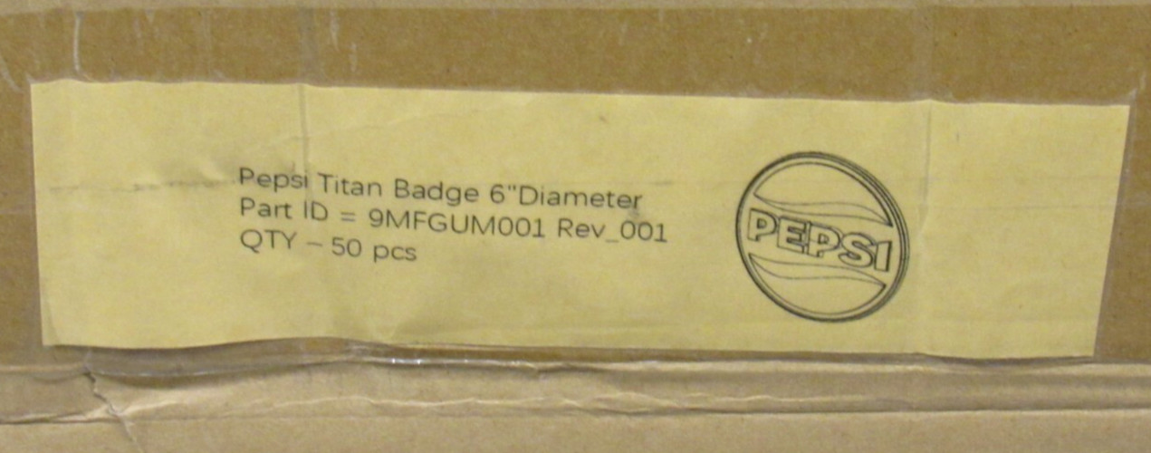 BRAND NEW LOGO Pepsi Titan 6-inch Badge Emblem Sign Medallion Plaque PepsiCo