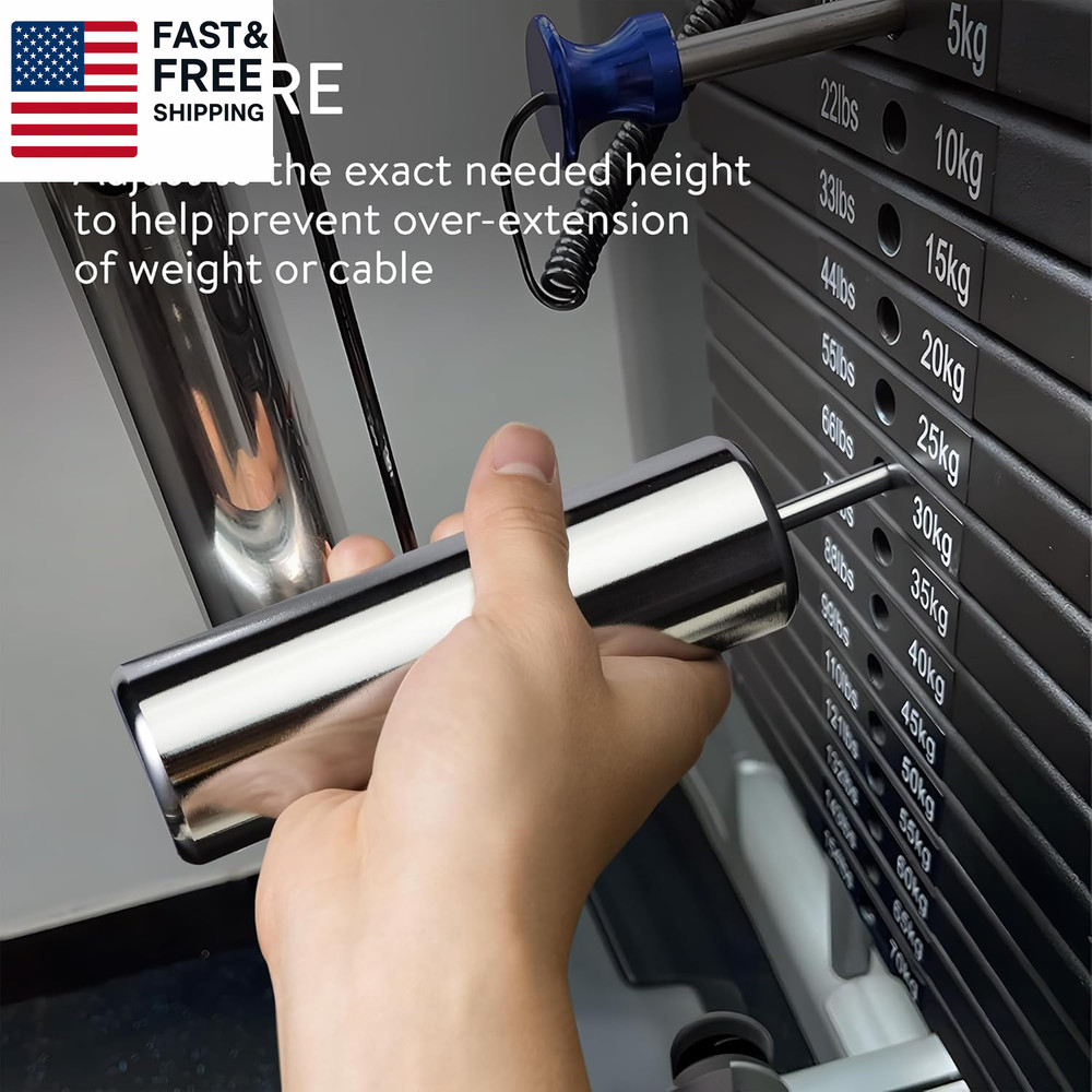 Gym Pin Extender - Ø 8 Mm - Weight Stack Extender for Cable Machine - Durable &