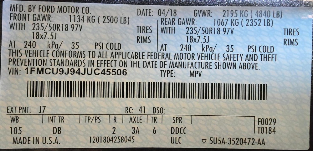 Used A/C Selector Switch fits: 2018 Ford Escape front automatic temperature cont
